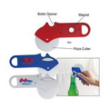 Pizza cutter W/ bottle Opener